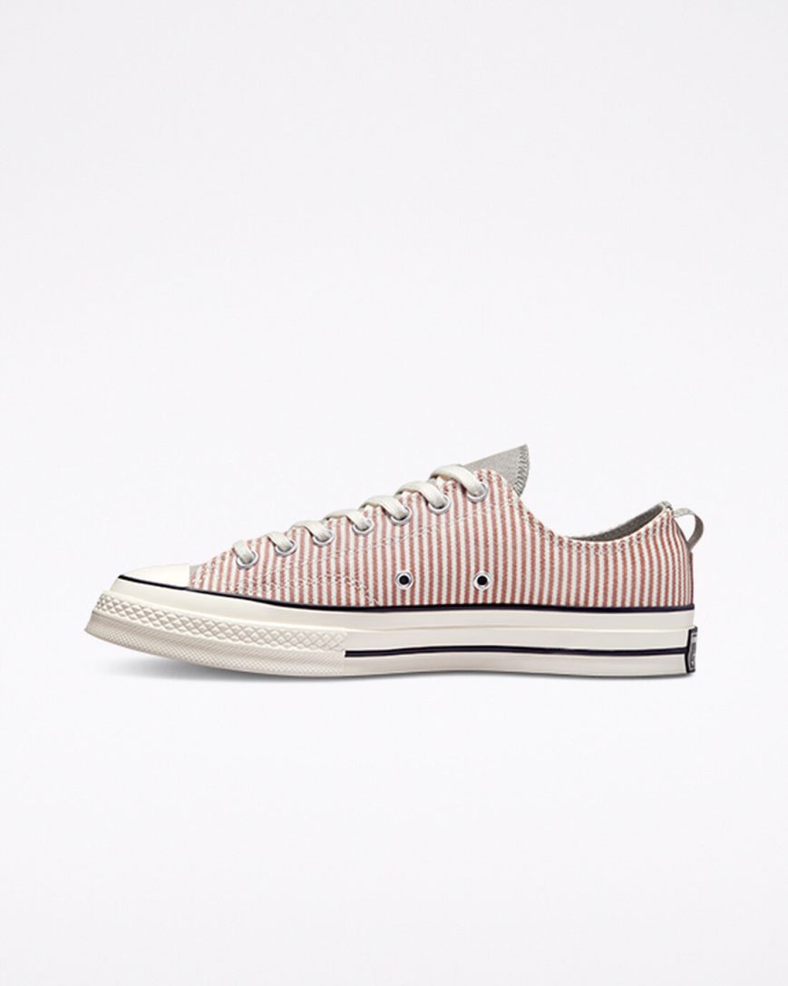 Dámské Boty Nízké Converse Chuck 70 Crafted Stripe Olivy Zelené | CZ 31DEF72